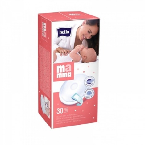 Лактаційні вкладки Bella Mamma з липкою смужкою 30 шт