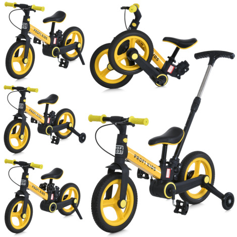 Велосипед-трансформер Profi Kids 12" 3в1 1021-4MВ жовтий