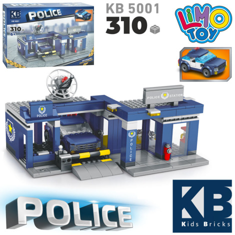 Конструктор КВ-5001 Поліція 310 деталей