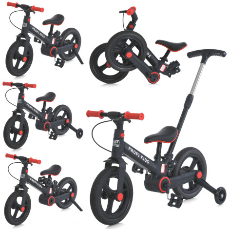 Велосипед-трансформер Profi Kids 12" 3в1 1021-1MВ чорний