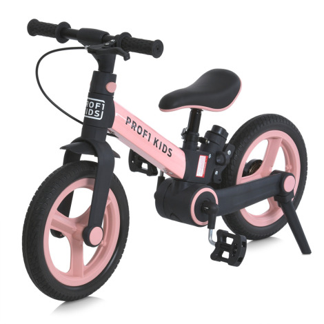 Велосипед-трансформер Profi Kids 12" 3в1 1021-3MВ рожевий