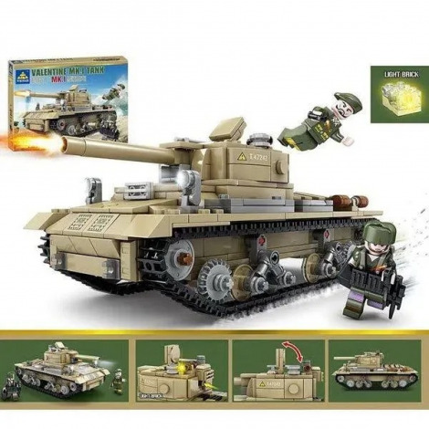 Конструктор KAZI 82050 Танк Mk.l 561 деталей