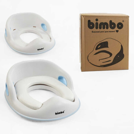 Сидіння для унітазу м'яке "Bimbo" BM-03560 блакитне