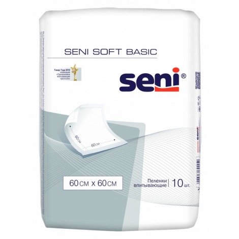 Пеленки Seni Soft Basic 60*60 (10шт.)