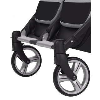 Коляска універсальна Carello Connect 5502/1 Grey для двійні з люлькою