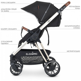 Коляска прогулянкова EL Camino Galant 1071 Black