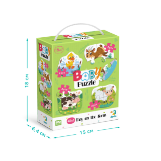 Пазл 4в1 "Baby puzzle" 300687 День на фермі