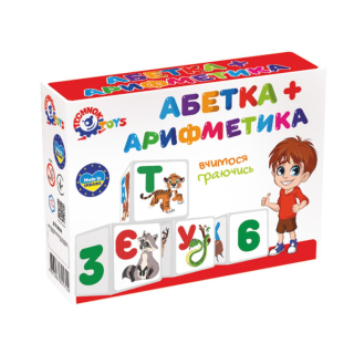 Кубики "Абетка+арифметика 2в1" 1714 Технок