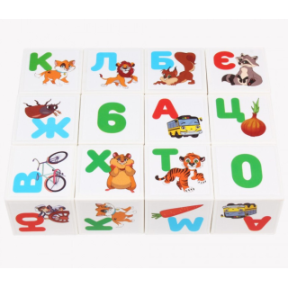 Кубики "Абетка+арифметика 2в1" 1714 Технок