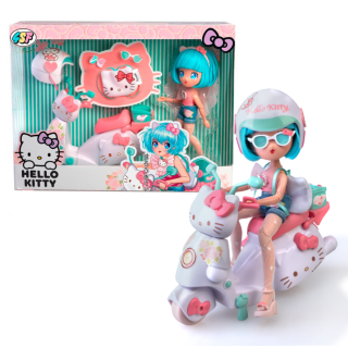 Лялька "Manga Dolls Hello Kitty" HKTF3000 Красуня Пінк На Скутері