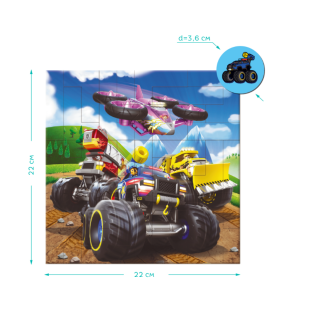 Пазл 40 елементів "Paw Patrol.Колеса" 200650 магнітний