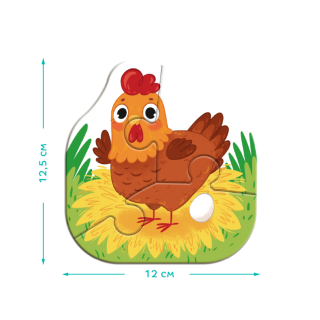 Пазл 4в1 "Baby puzzle" 300686 Сільські тварини