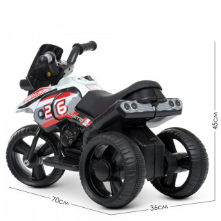 Електромотоцикл М4826L-1 білий
