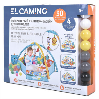 Килимок ігровий 1171 "El Camino" сірий