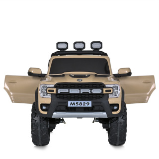 Електромобіль M-5829EBLR-13 Джип бежевий