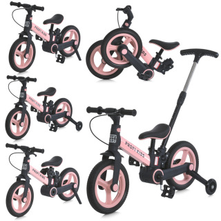 Велосипед-трансформер Profi Kids 12" 3в1 1021-3MВ рожевий